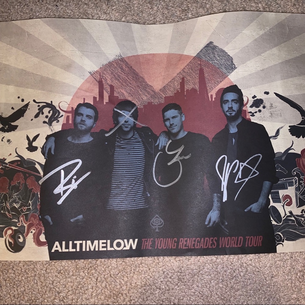 All Time Low Signed Poster